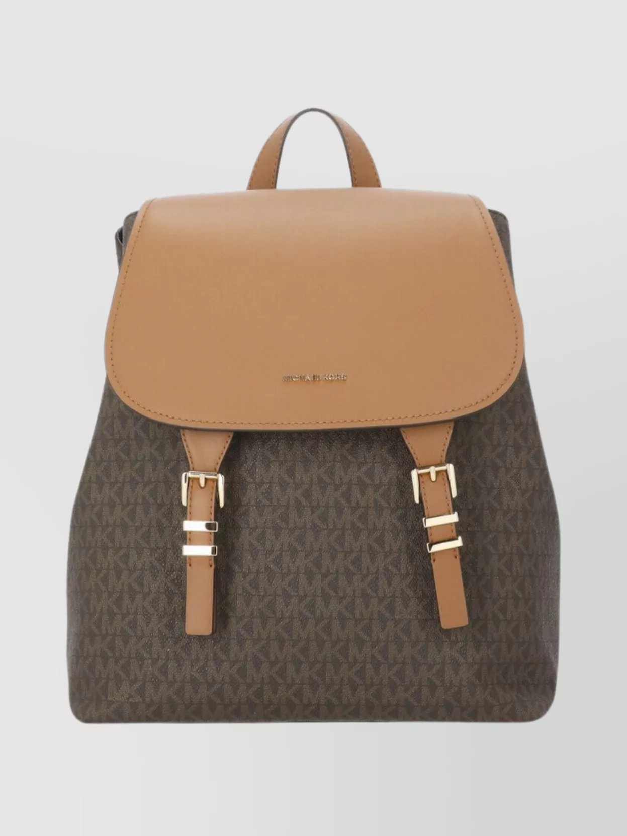 Michael Michael Kors Foldover Top Backpack In Black