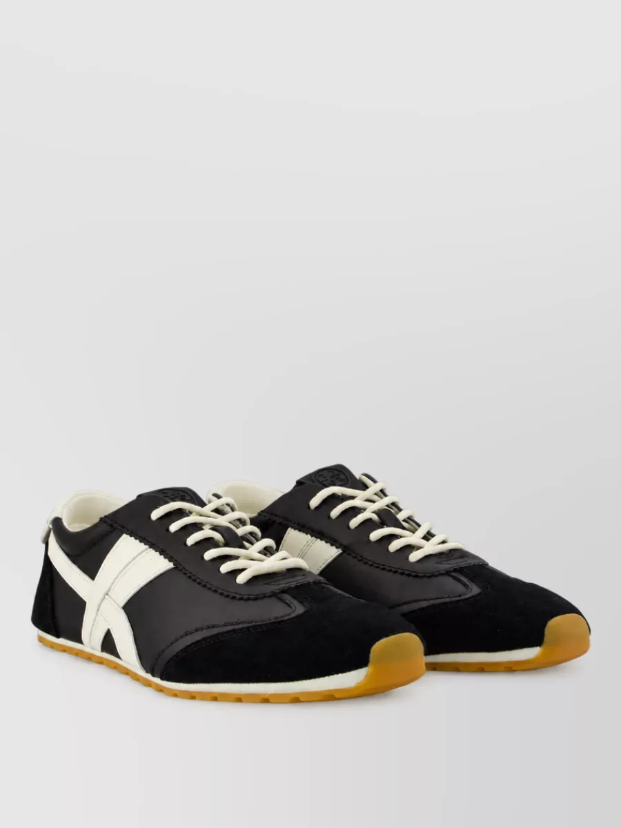 Tory Burch leather lace-up sneakers