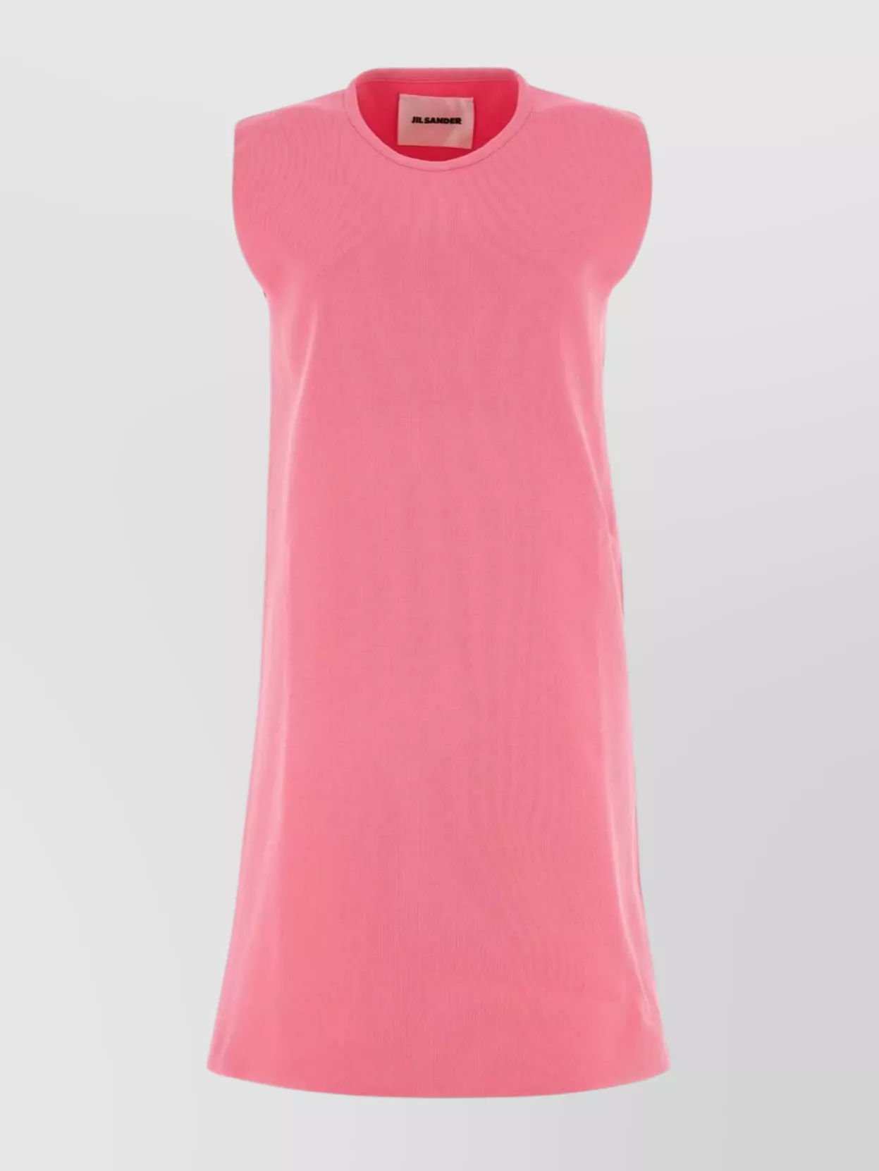 Shop Jil Sander Sleeveless Polyester Mini Dress In Pink