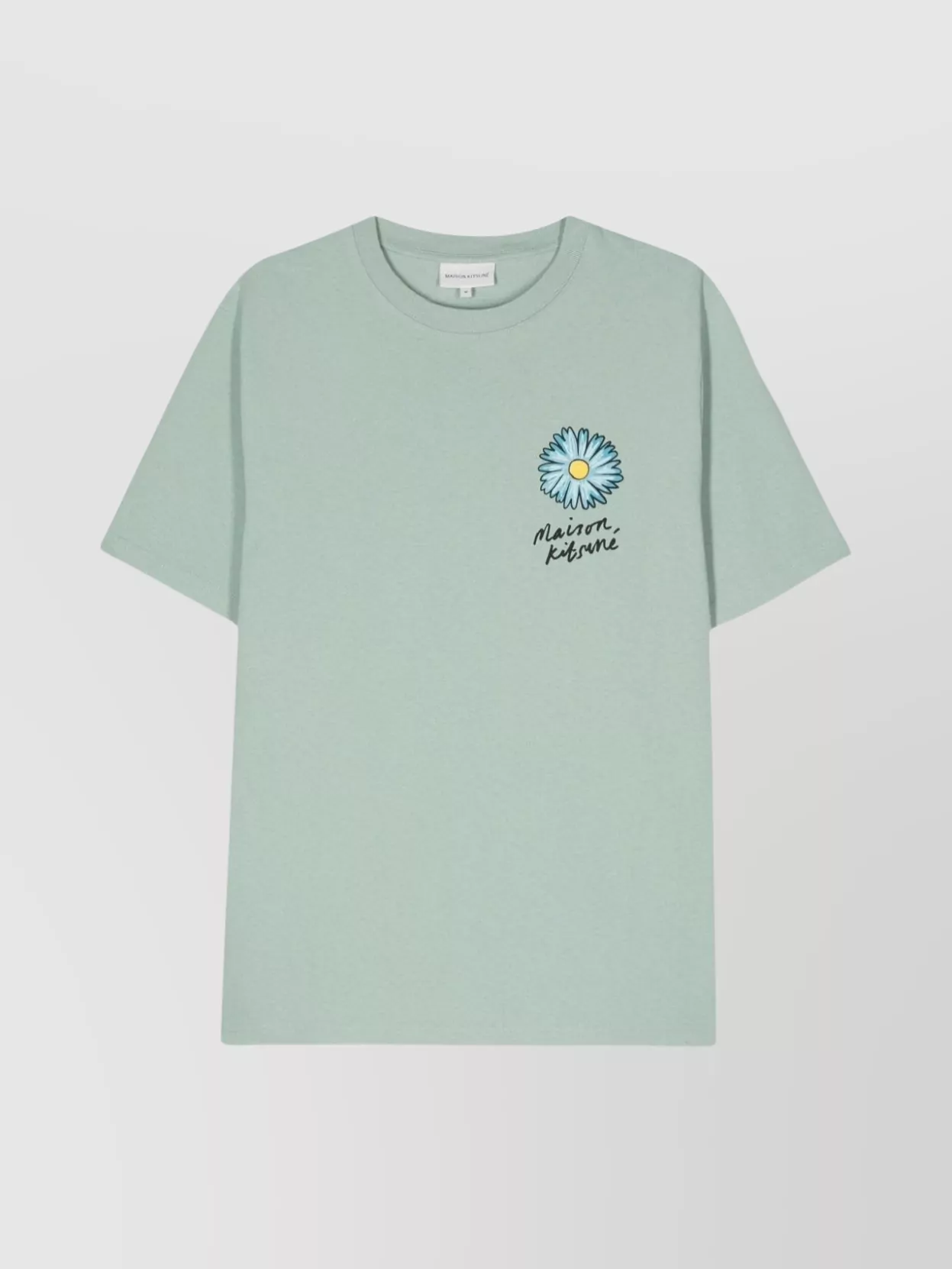 Shop Maison Kitsuné Crew Neck Embellished T-shirt