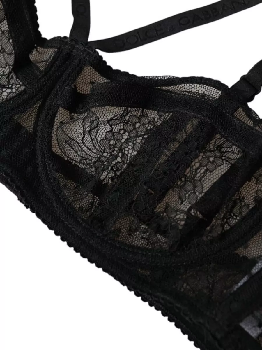 Dolce&Gabbana Floral Lace Balconette Bra