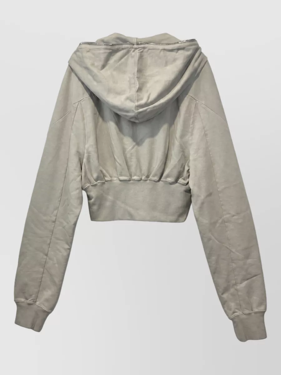 Rick Owens Drkshdw Cropped Hooded Cotton Jacket