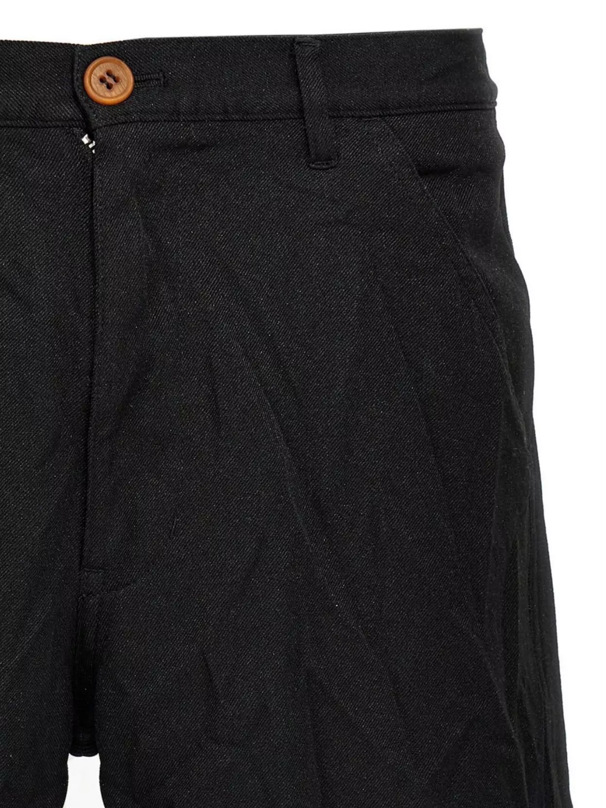 Comme Des Garçons Bermuda Shorts With Crumpled Effect And Pockets