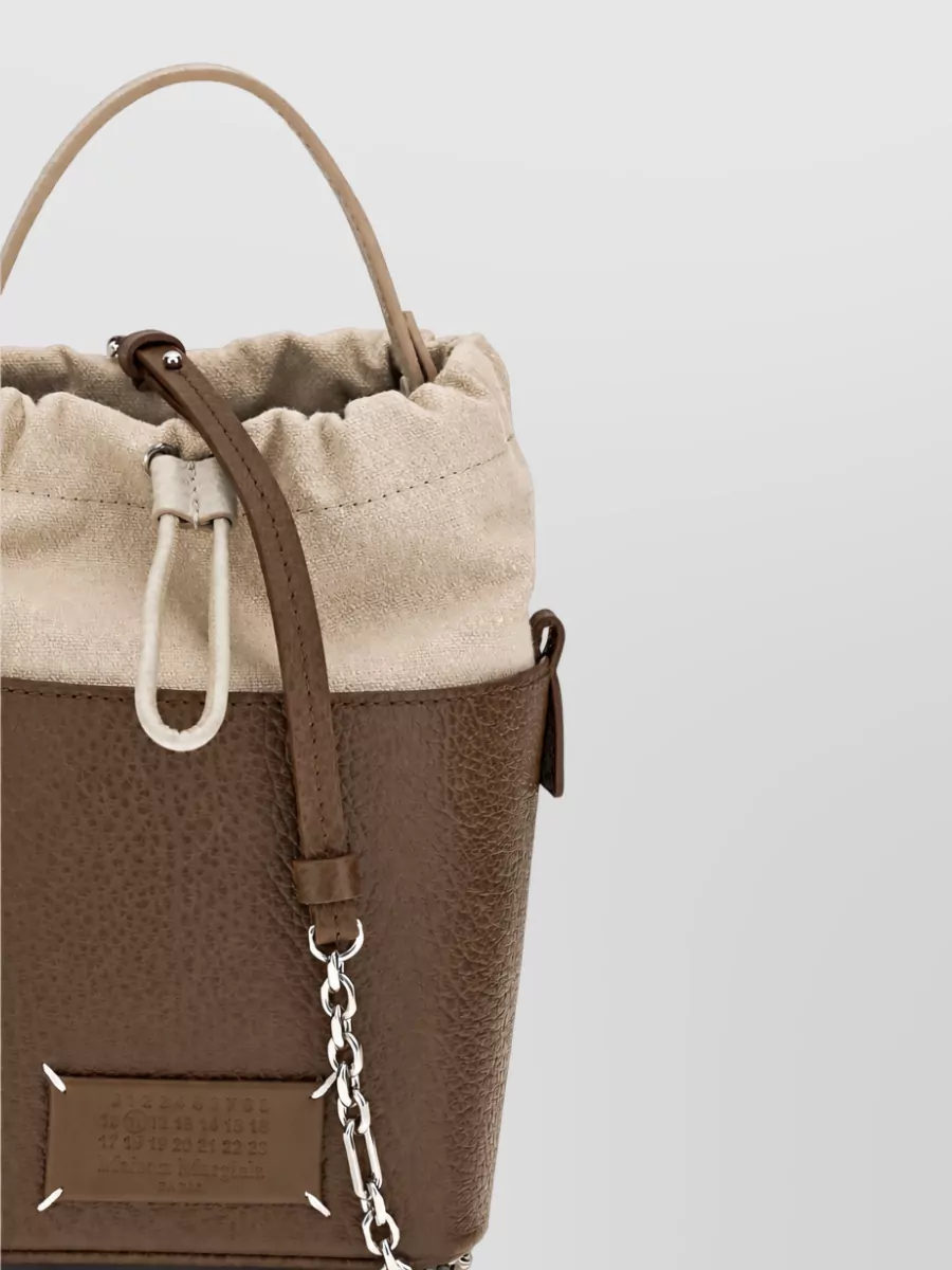 Maison Margiela 5Ac Leather Mini Bucket Bag