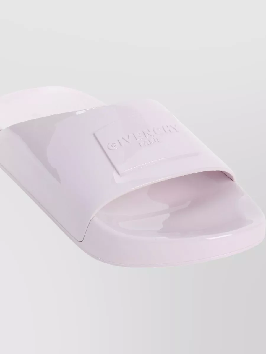 Givenchy Glossy Logo Strap Slides