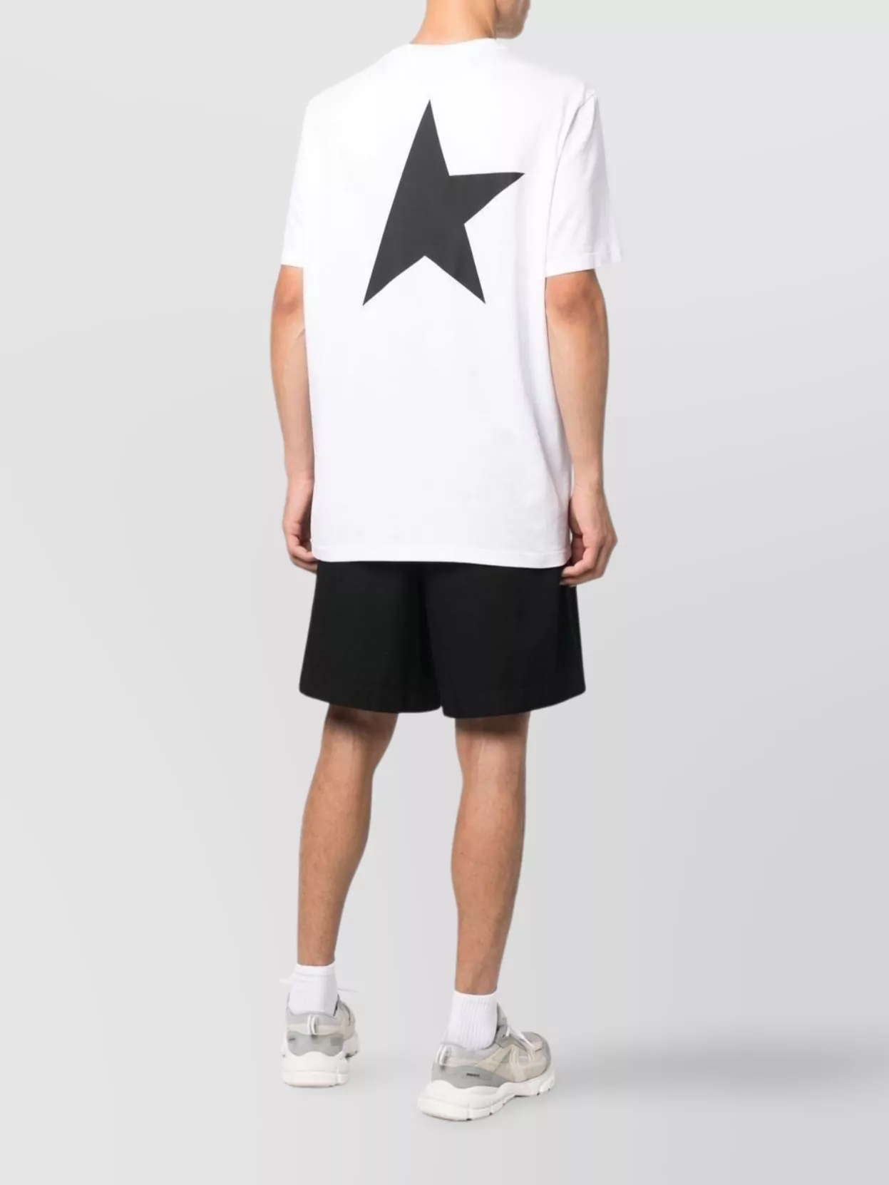 Golden Goose Journey's Crew Neck Cotton T-Shirt Star Print