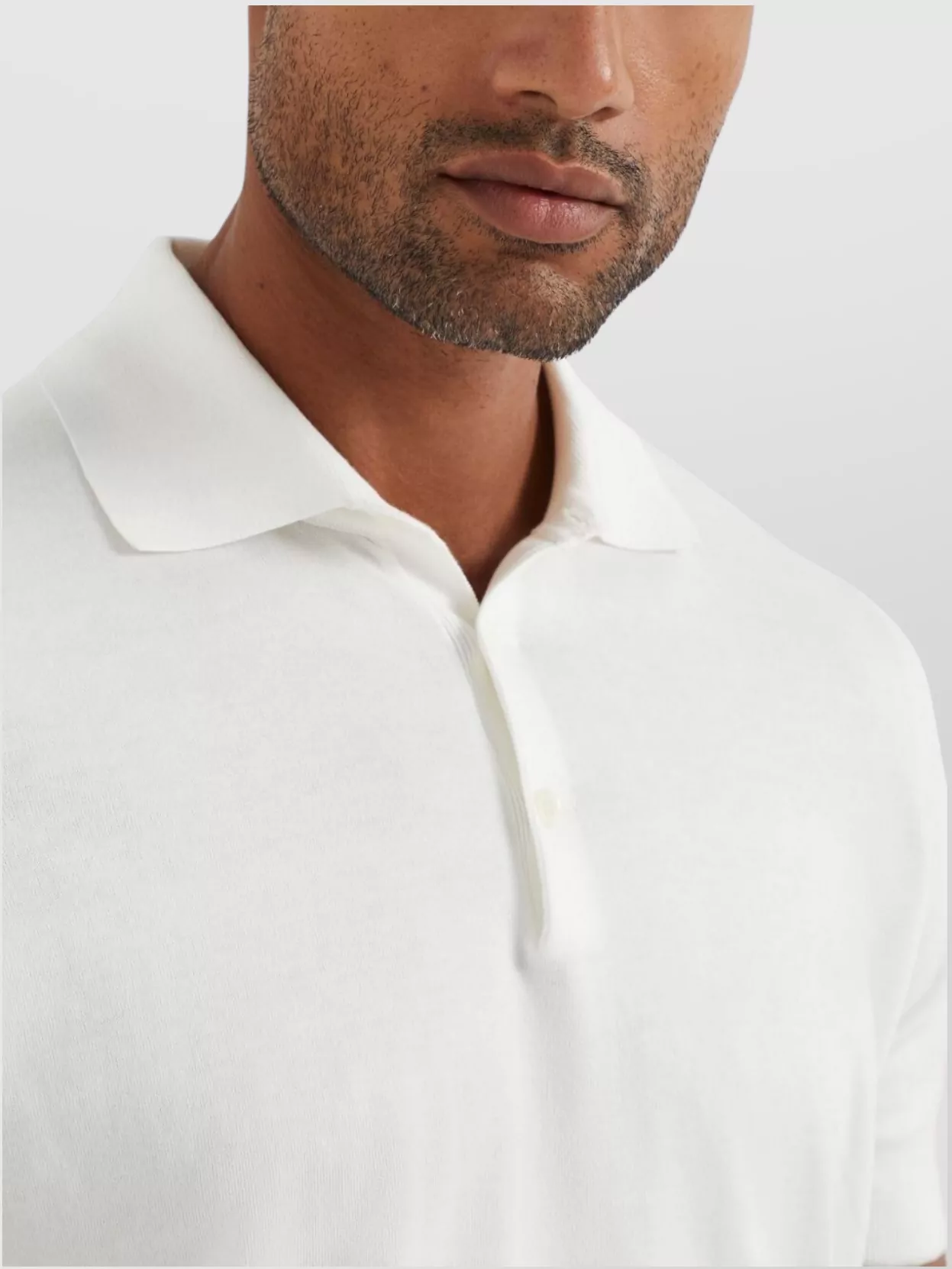 Brunello Cucinelli Polo Collared Shirt Ribbed Finish