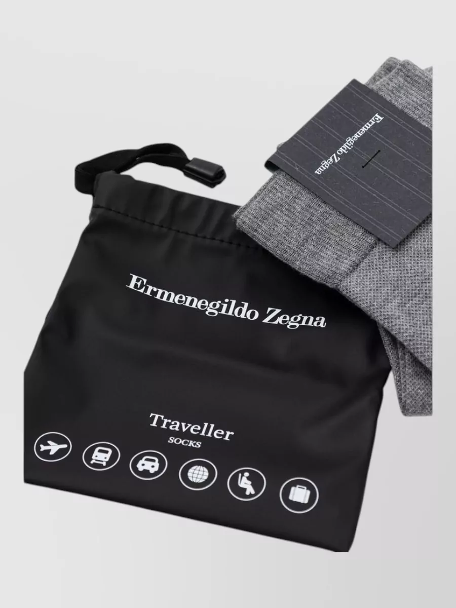 Zegna Cotton Knee-High Socks