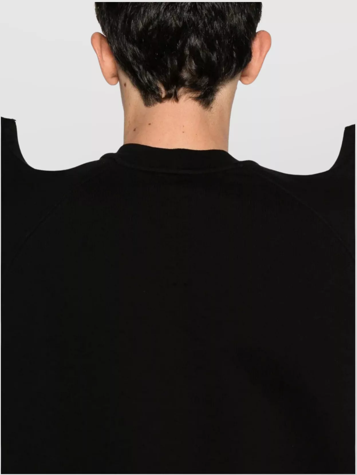 Rick Owens Drkshdw Shoulder Pad Crew Neck Sweater
