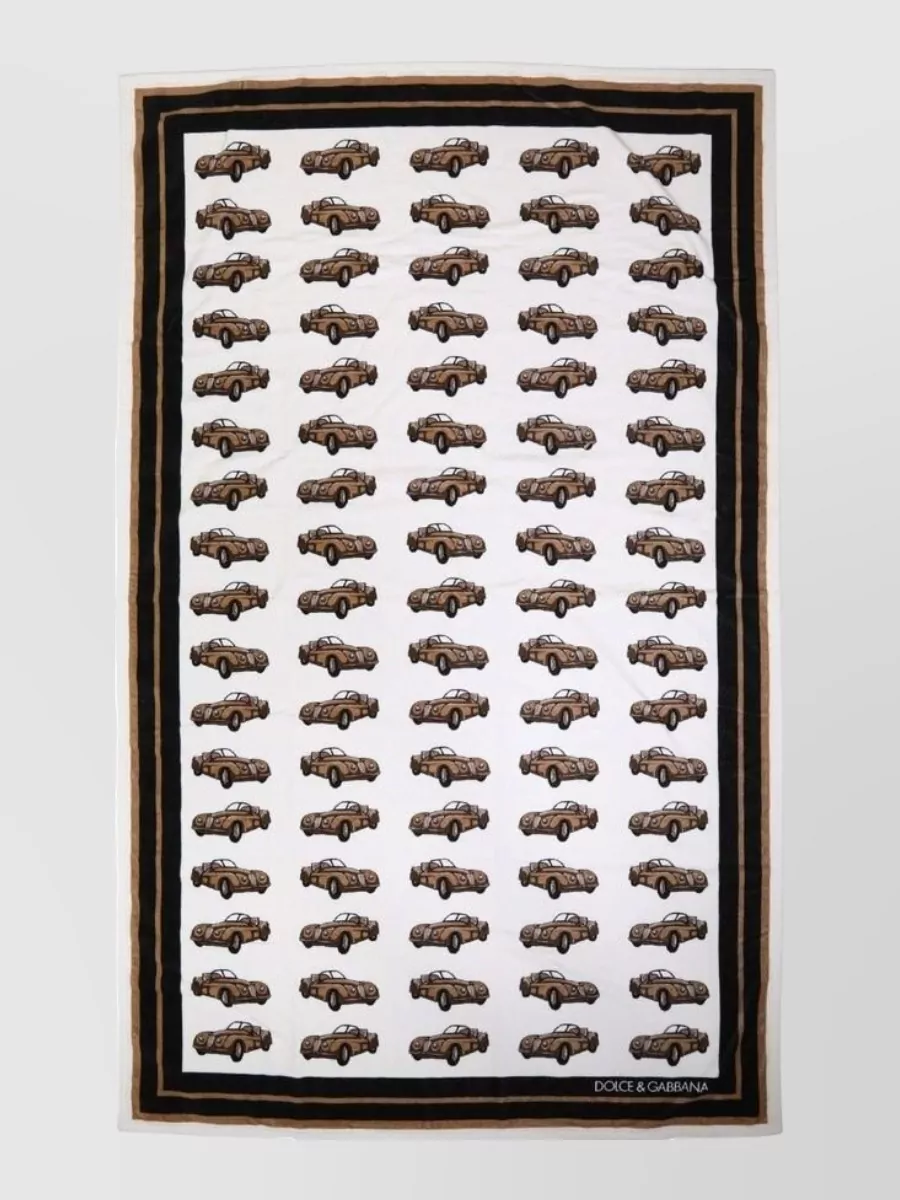 Dolce&Gabbana cotton graphic print beach towel