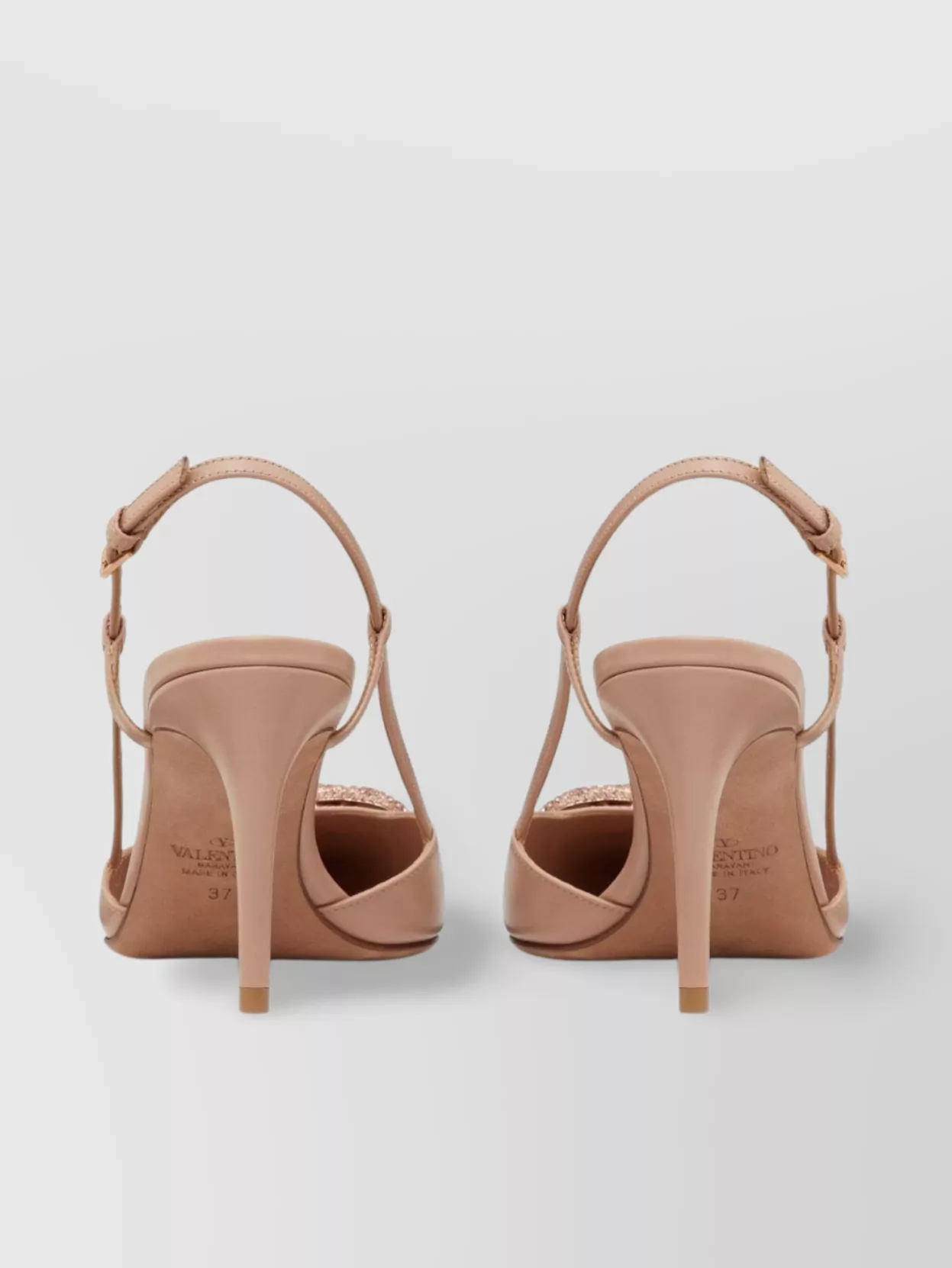 Valentino Garavani Leather Vlogo Signature Slingback Pumps