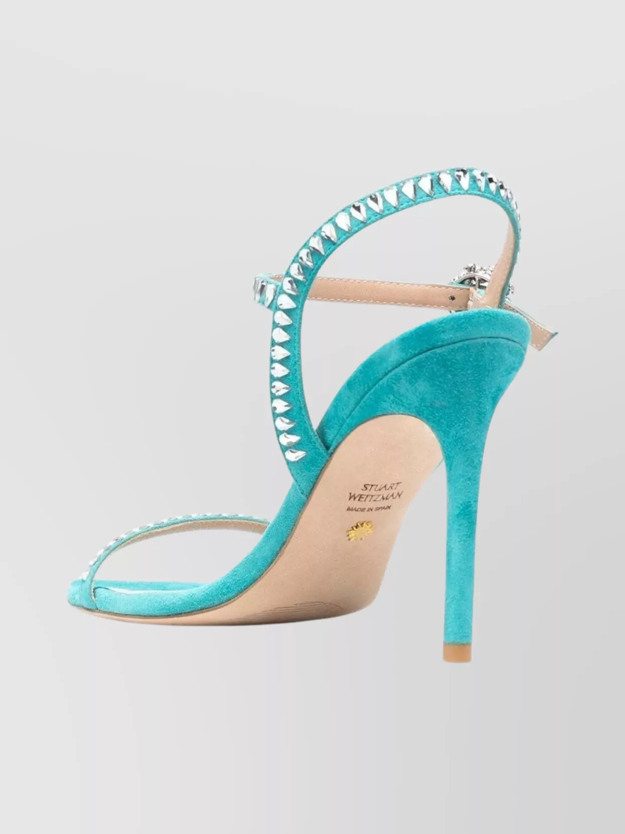 Stuart Weitzman Open Toe Stiletto Pumps Embellished