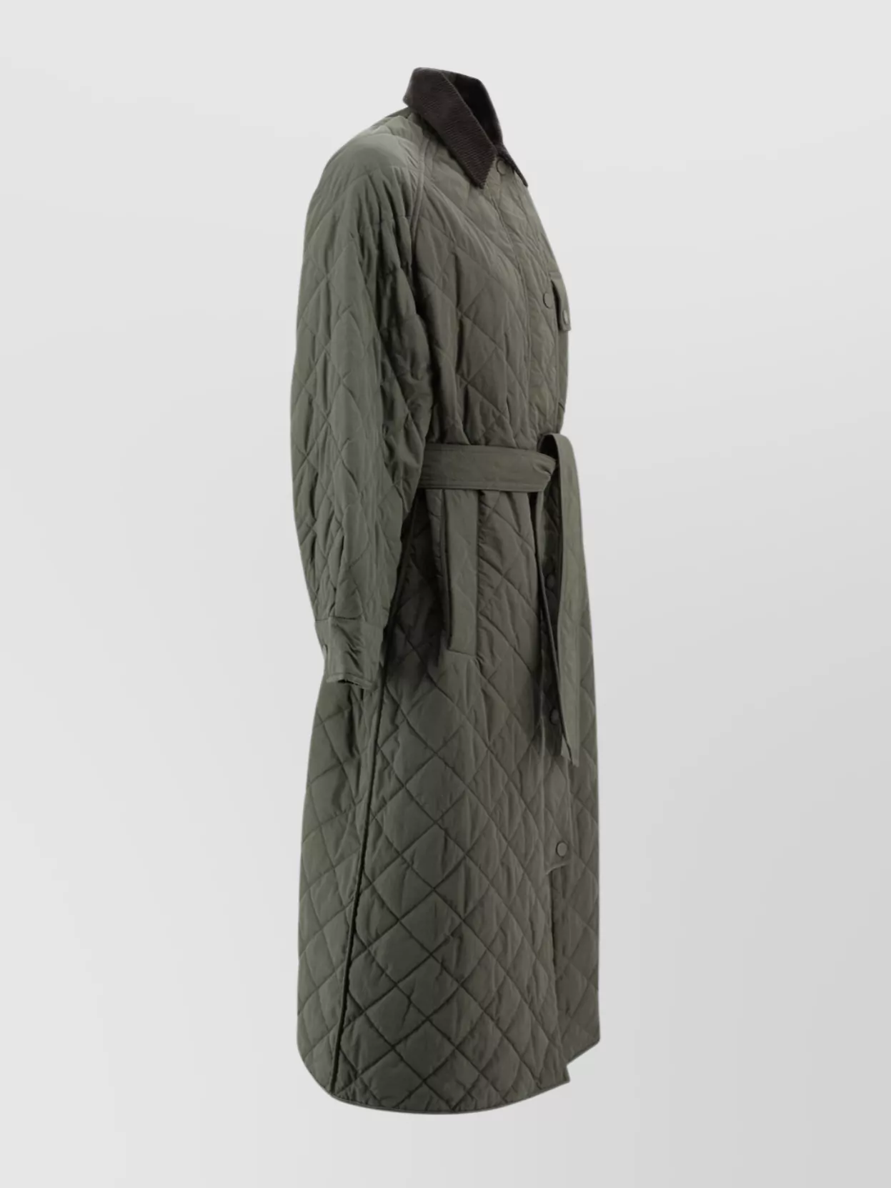 Weekend Max Mara Quilted Coat With Belted Waist