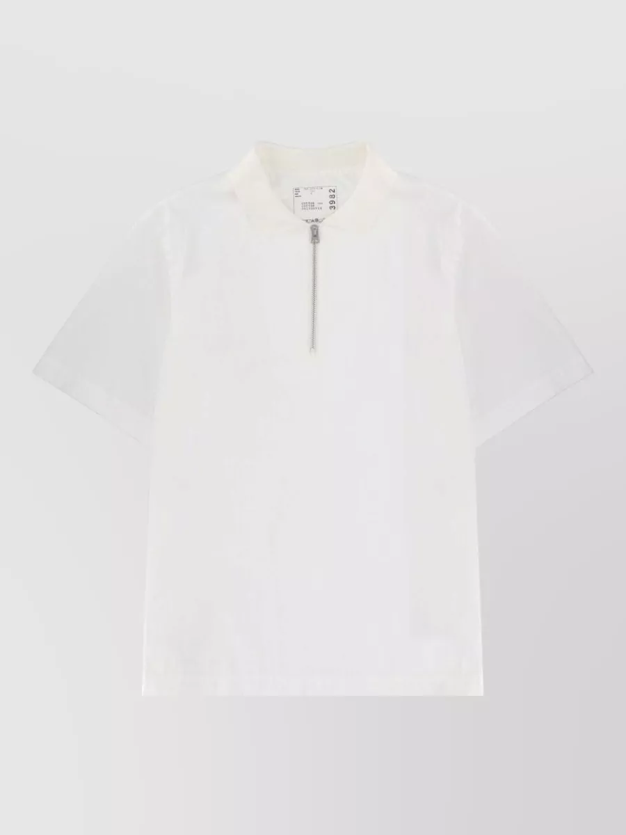 Sacai Cotton polo shirt