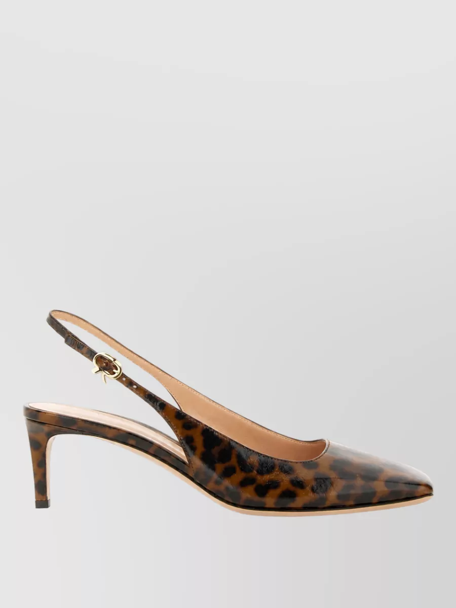 Gianvito Rossi Leather Slingback Mules