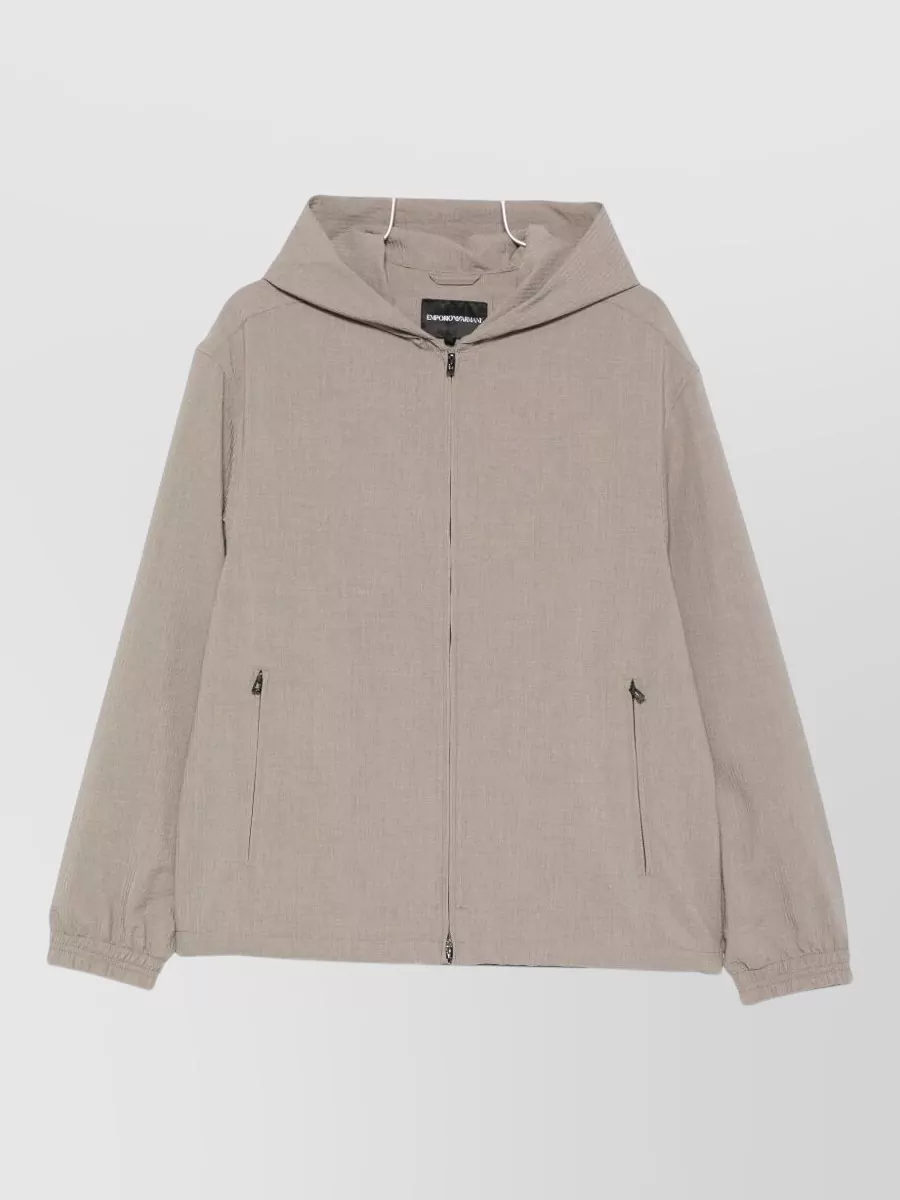 Emporio Armani Hooded raincoat