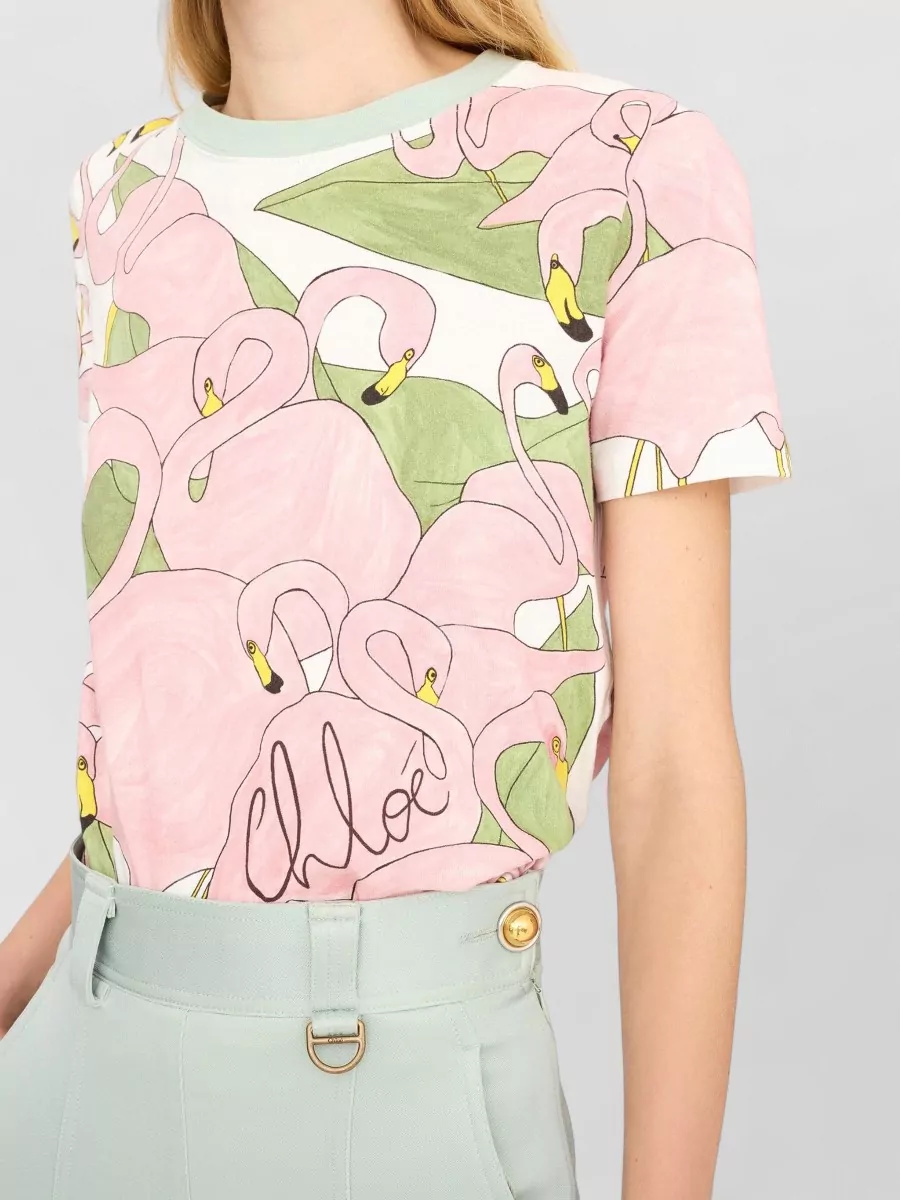 Chloé Logo-Print Baby-Fit Cotton T-Shirt