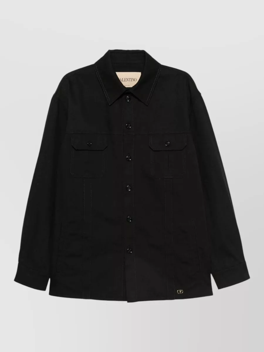 Valentino Garavani cotton shirt jacket