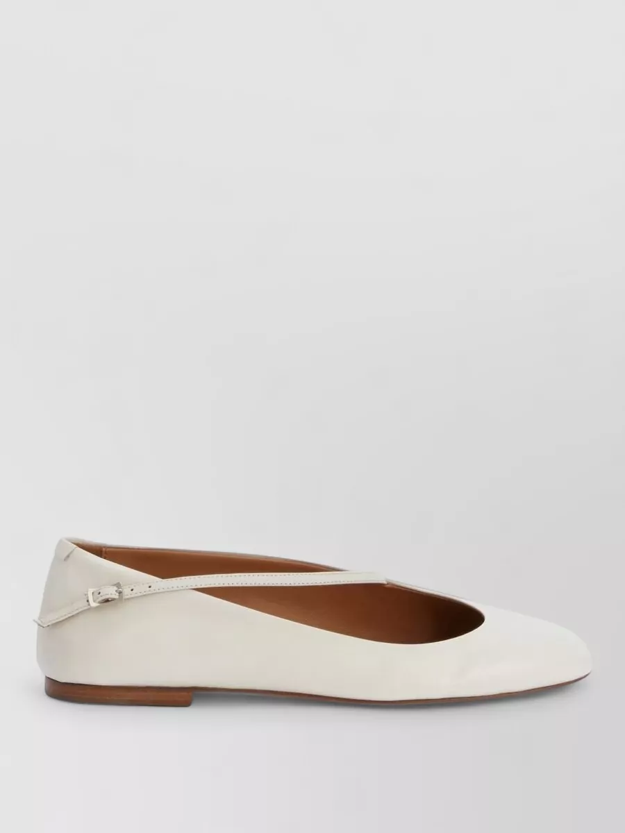 Jil Sander Leather Ballerina Shoes