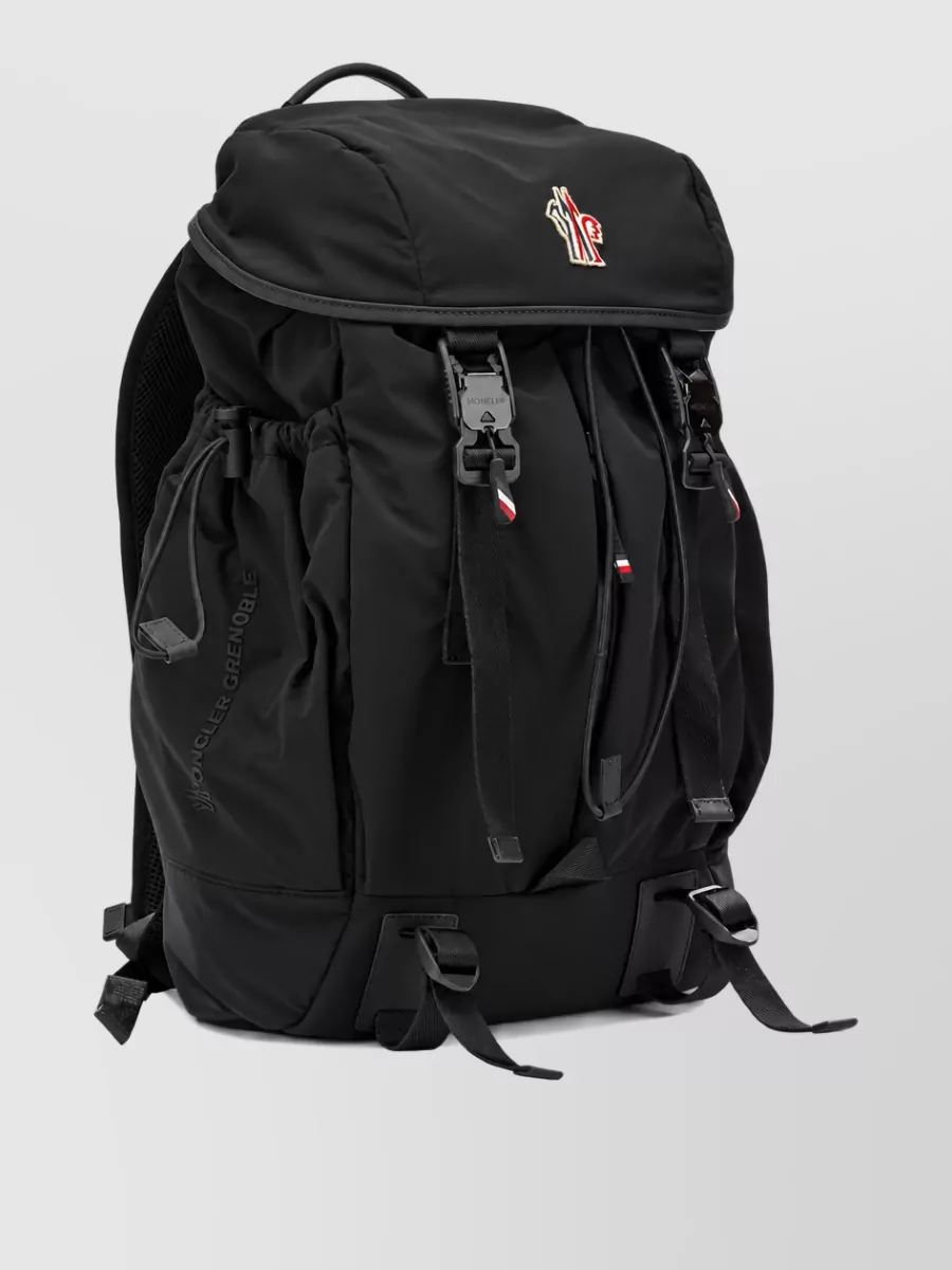 Moncler Grenoble Leather Trimmed Backpack