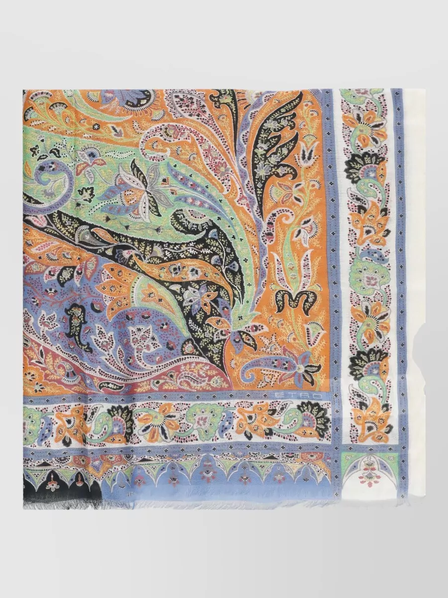 Etro Cashmere Paisley-Print Scarf