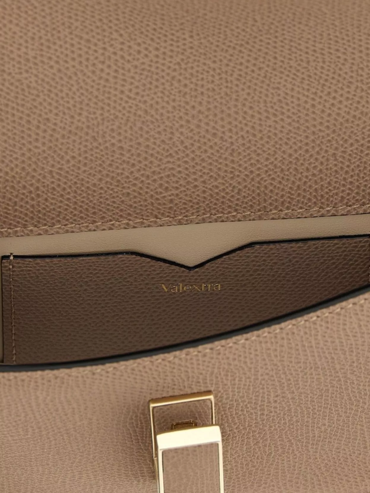Valextra Chain Strap Rectangular Clutch With Textured Finish
