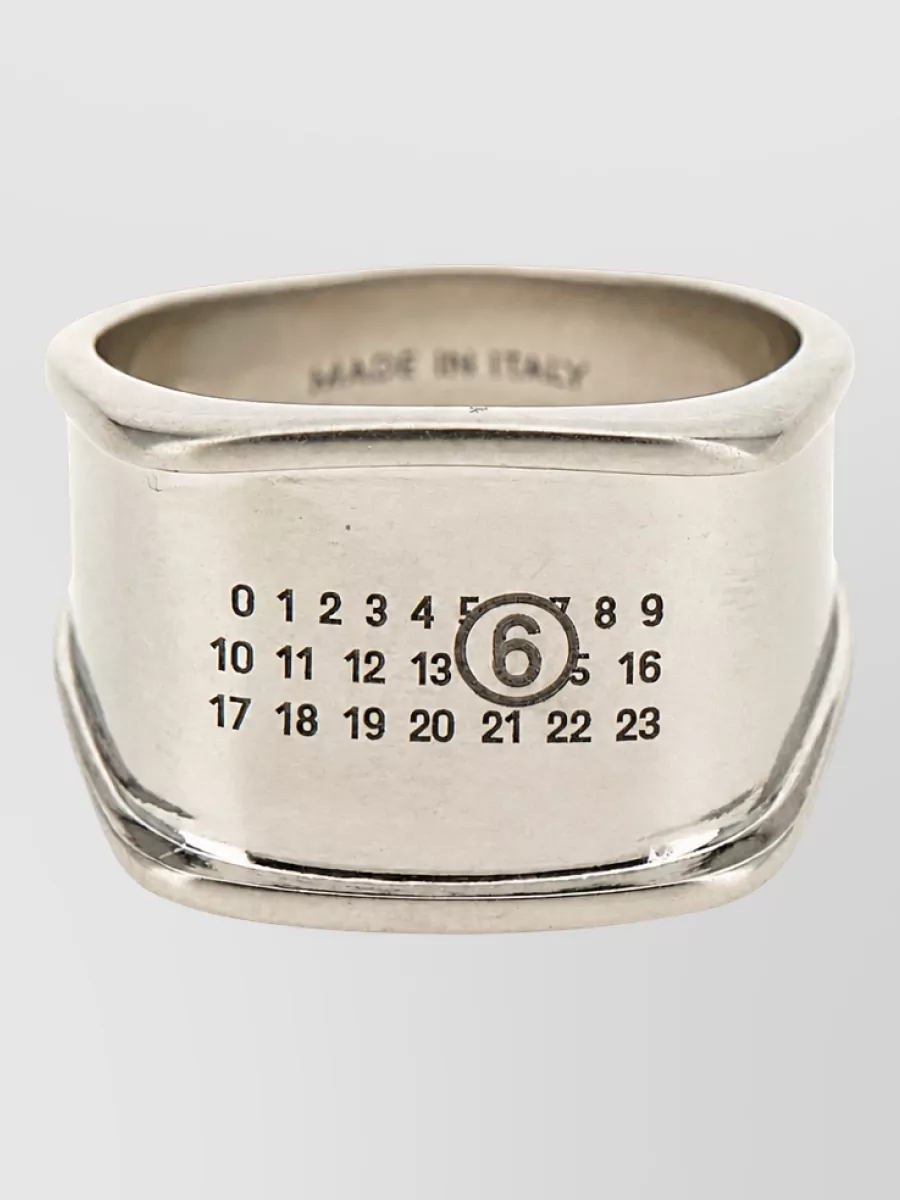 Mm6 Maison Margiela numeric logo ring