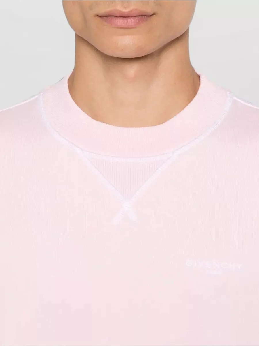 Givenchy Cotton Ribbed Crew Neck Sweatshirt