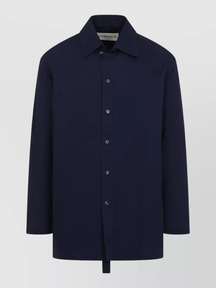 Mordecai striped long-sleeve shirt