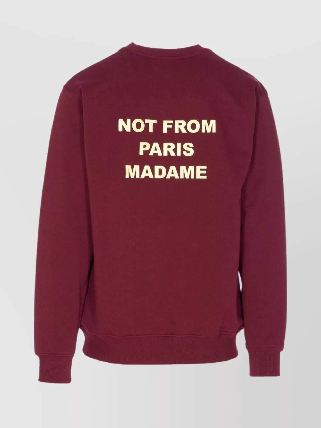 Drôle De Monsieur Crewneck Long Sleeve Printed Slogan Sweatshirt In Purple