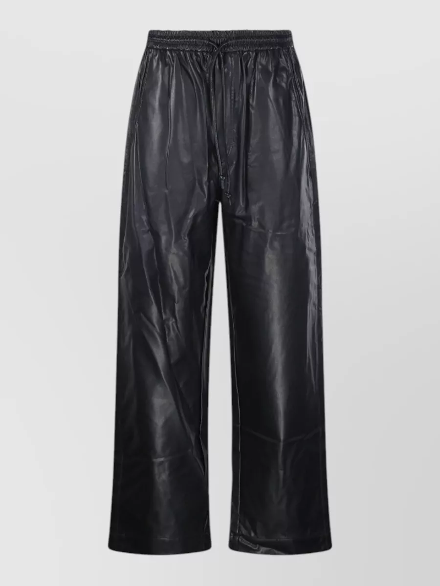 Isabel Marant Etoile faux leather straight-leg trousers