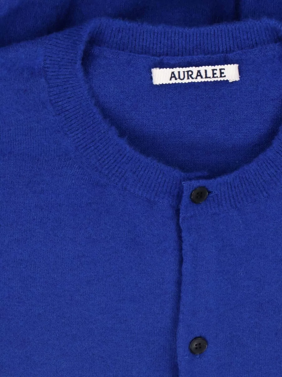 Auralee Cashmere Crewneck Cardigan
