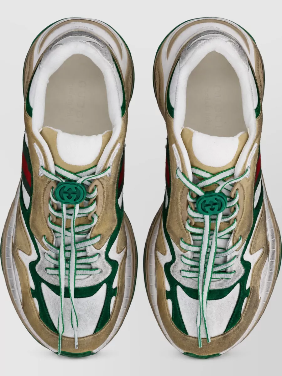 Gucci Suede Low-Top Sneakers