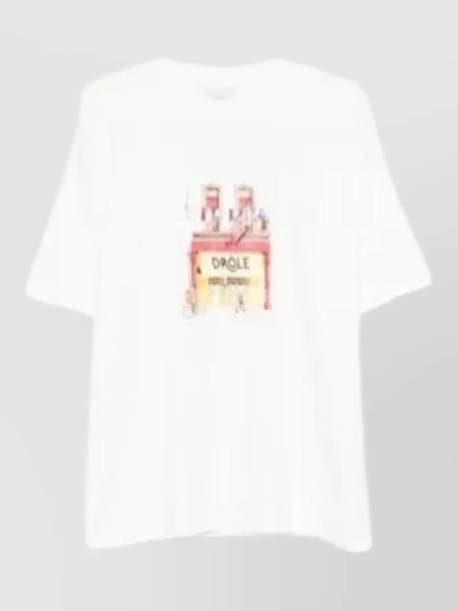 Drôle De Monsieur Cotton Regular-Fit Printed T-Shirt