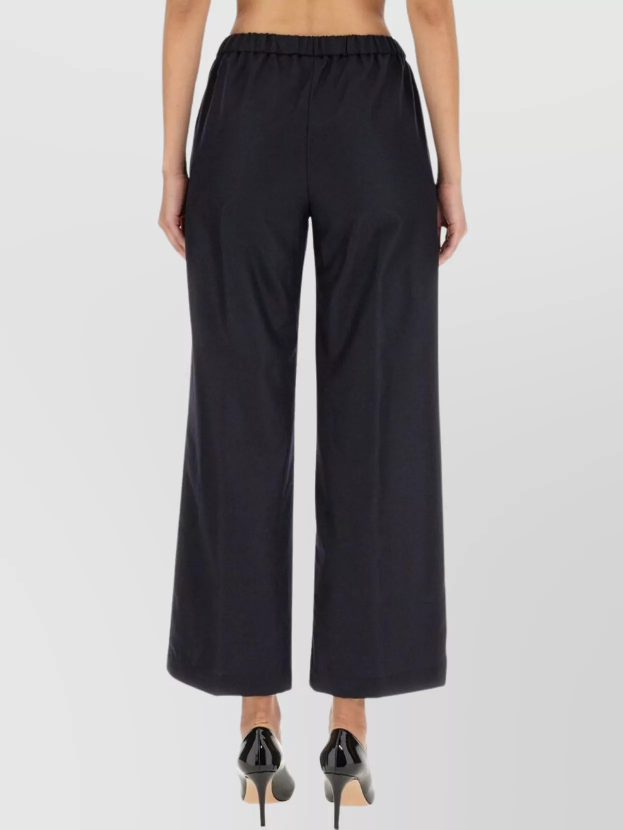 Aspesi Tailored High-waist Pants With Wide Legs