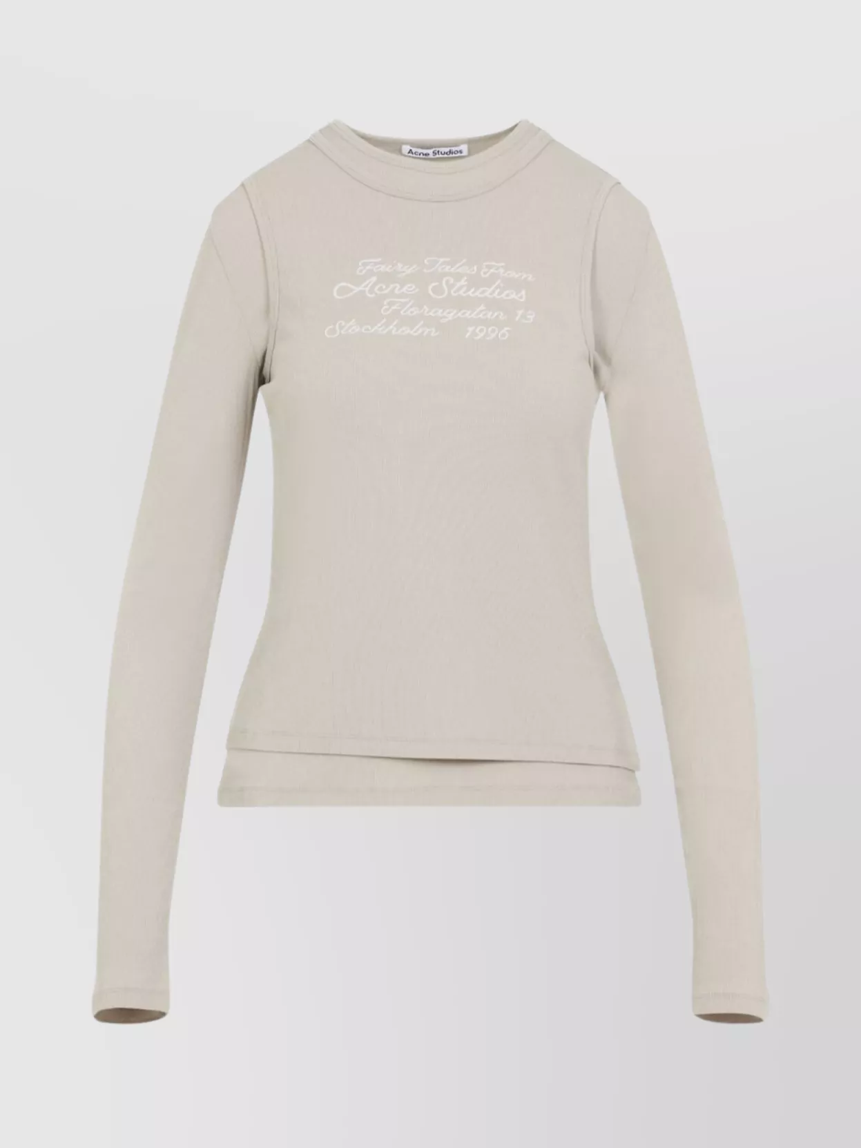 Acne Studios Layered Crew Neck Long Sleeve Top
