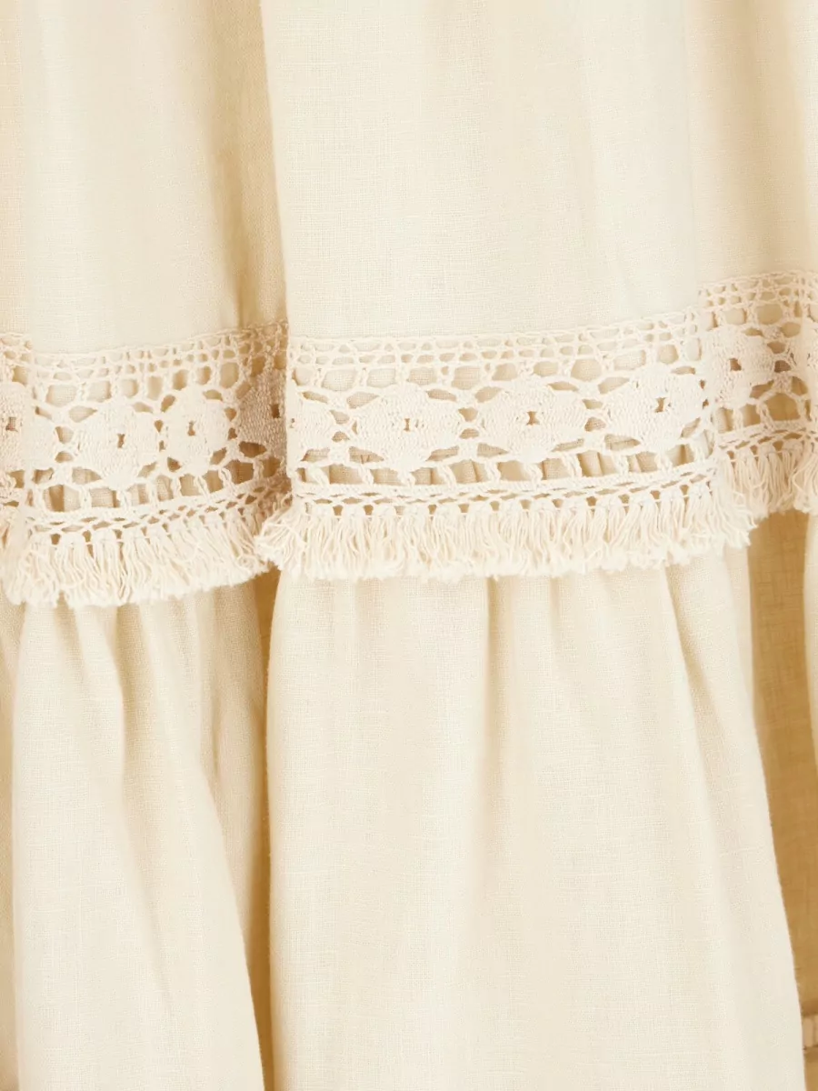 Weekend Max Mara Linen A-Line Skirt