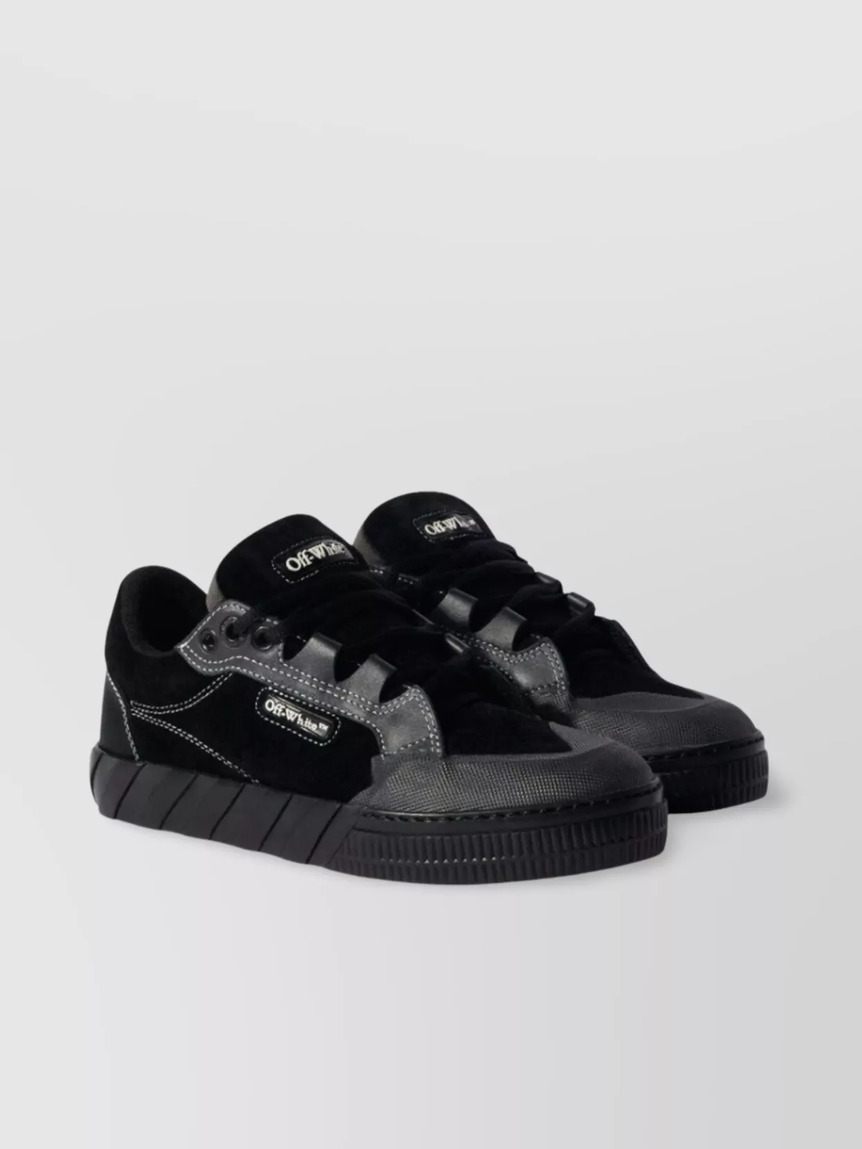 Off-White Vulcanized Rubber Sole Sneakers
