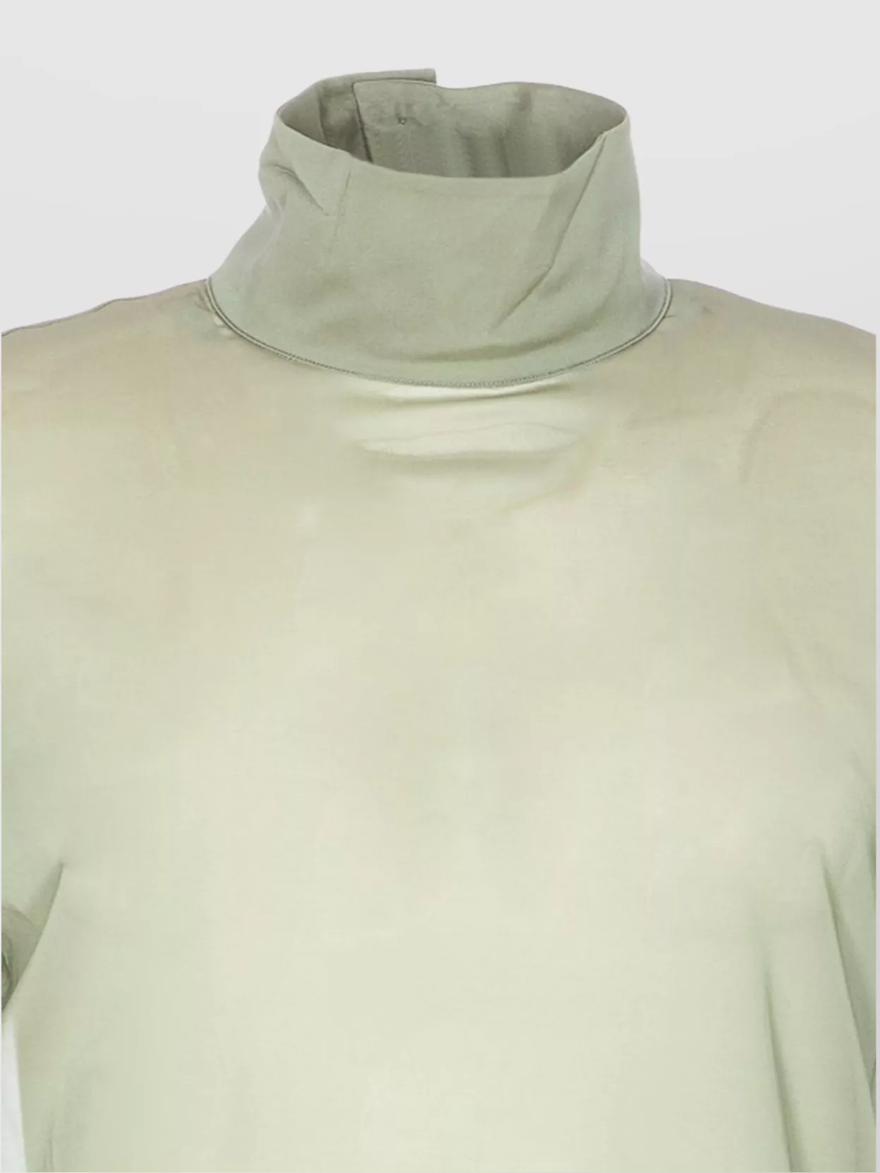 Gucci High Neck Long Sleeve Sheer Shirt