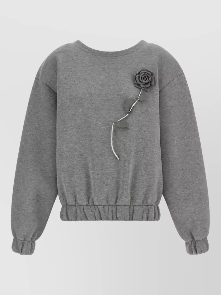 Giuseppe Di Morabito removable flower appliqué sweatshirt