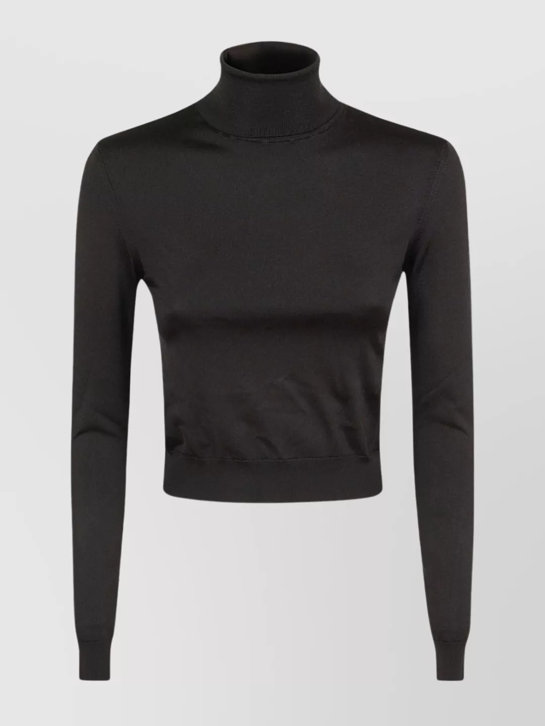 Shop Ralph Lauren Cropped Turtleneck Long Sleeve Pullover