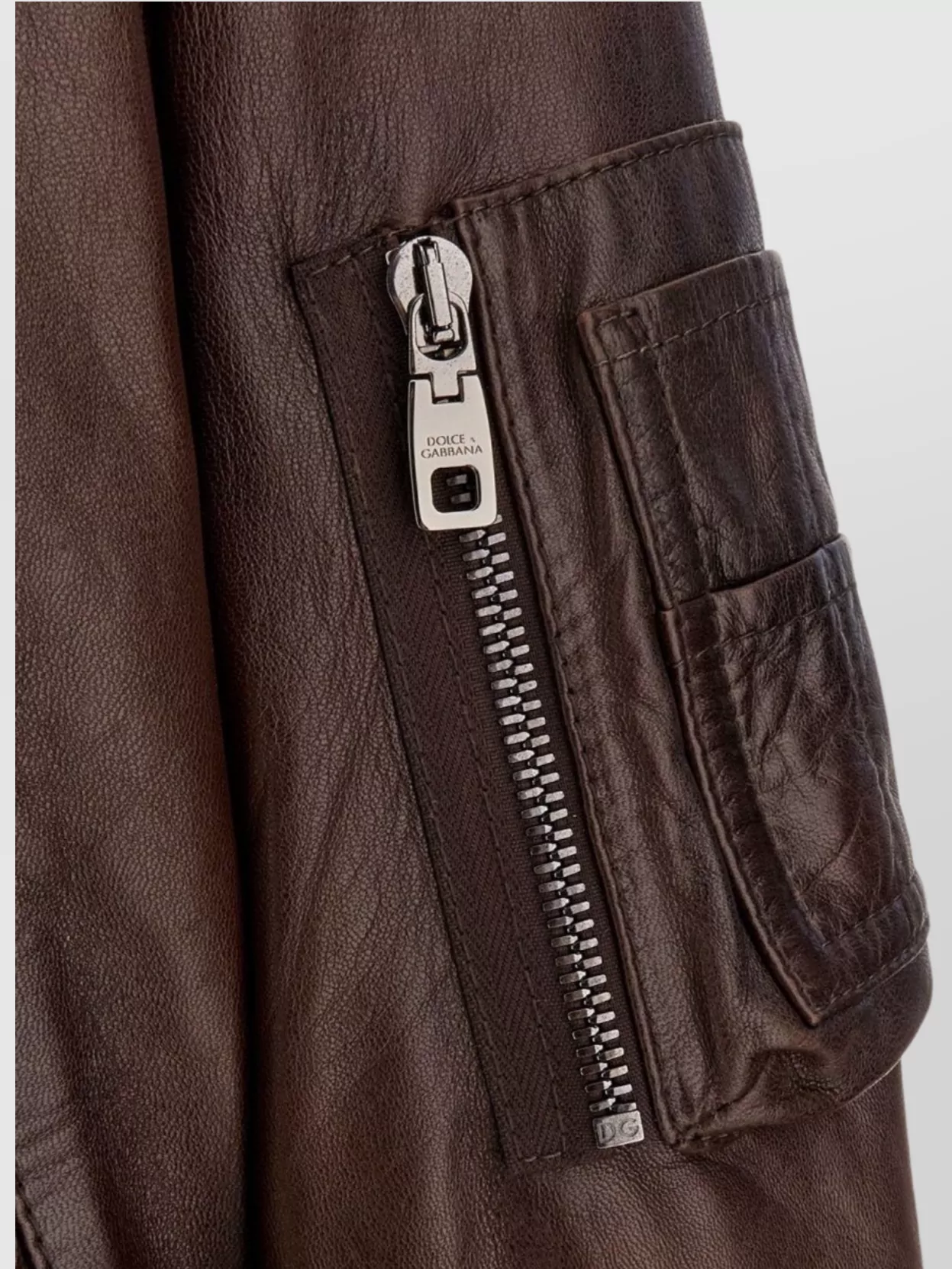 Dolce&Gabbana Jacket Nappa Leather Patch Pockets