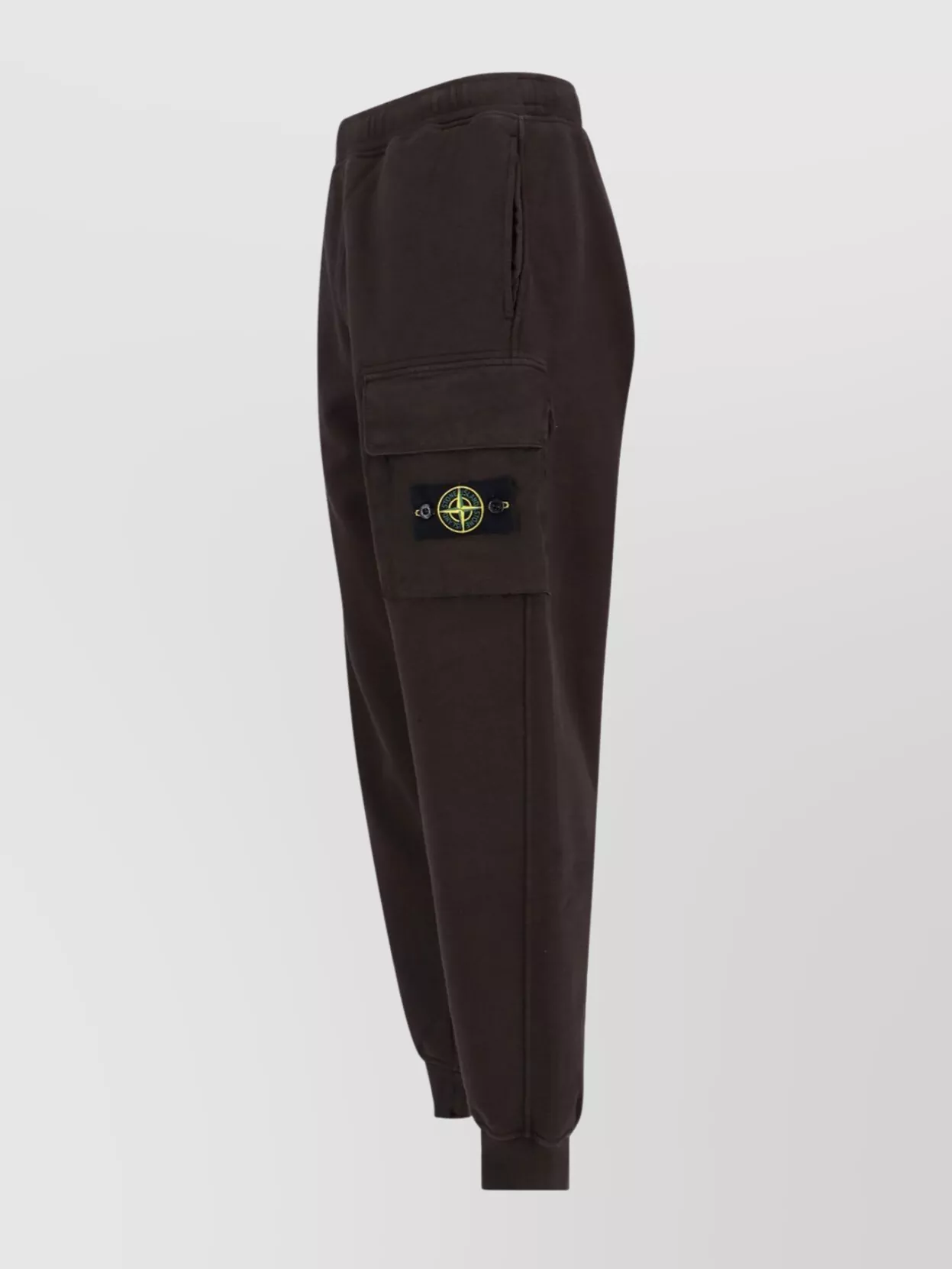 Stone Island Straight Cargo Pocket Elastic Waistband Ribbed Cuffs