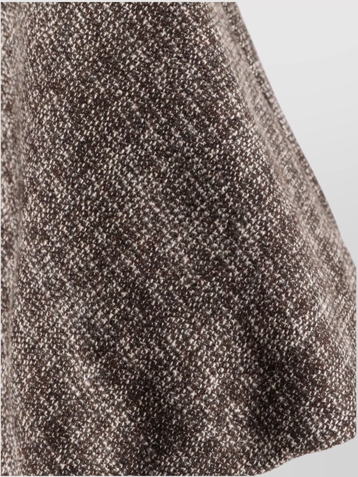 Pinko Flared Tweed Flannel Mini Skirt