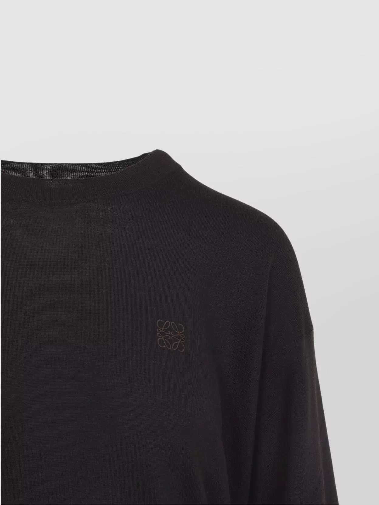 Loewe Crew Neck Long Sleeve Ribbed Knitwear