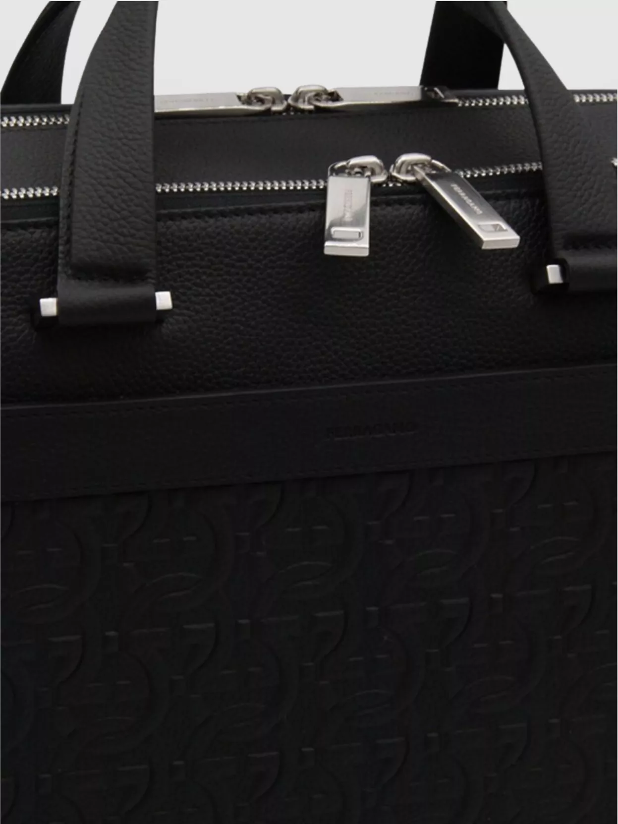 Ferragamo Handcrafted Leather Laptop Bag