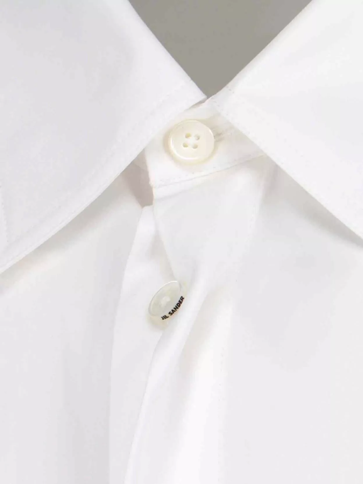 Jil Sander Tailored Button-down Shirt With Cuffed Sleeves In White