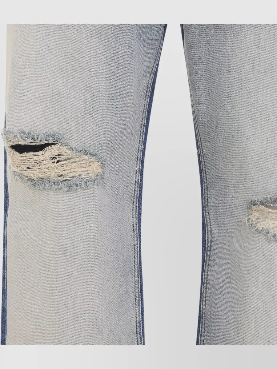 Maison Margiela Denim Distressed Straight-Leg Jeans