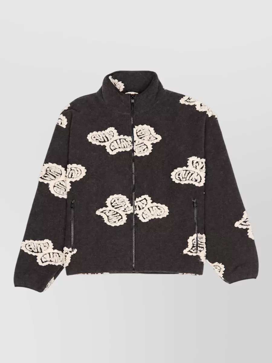 Autry Jacquard paisley puffer jacket