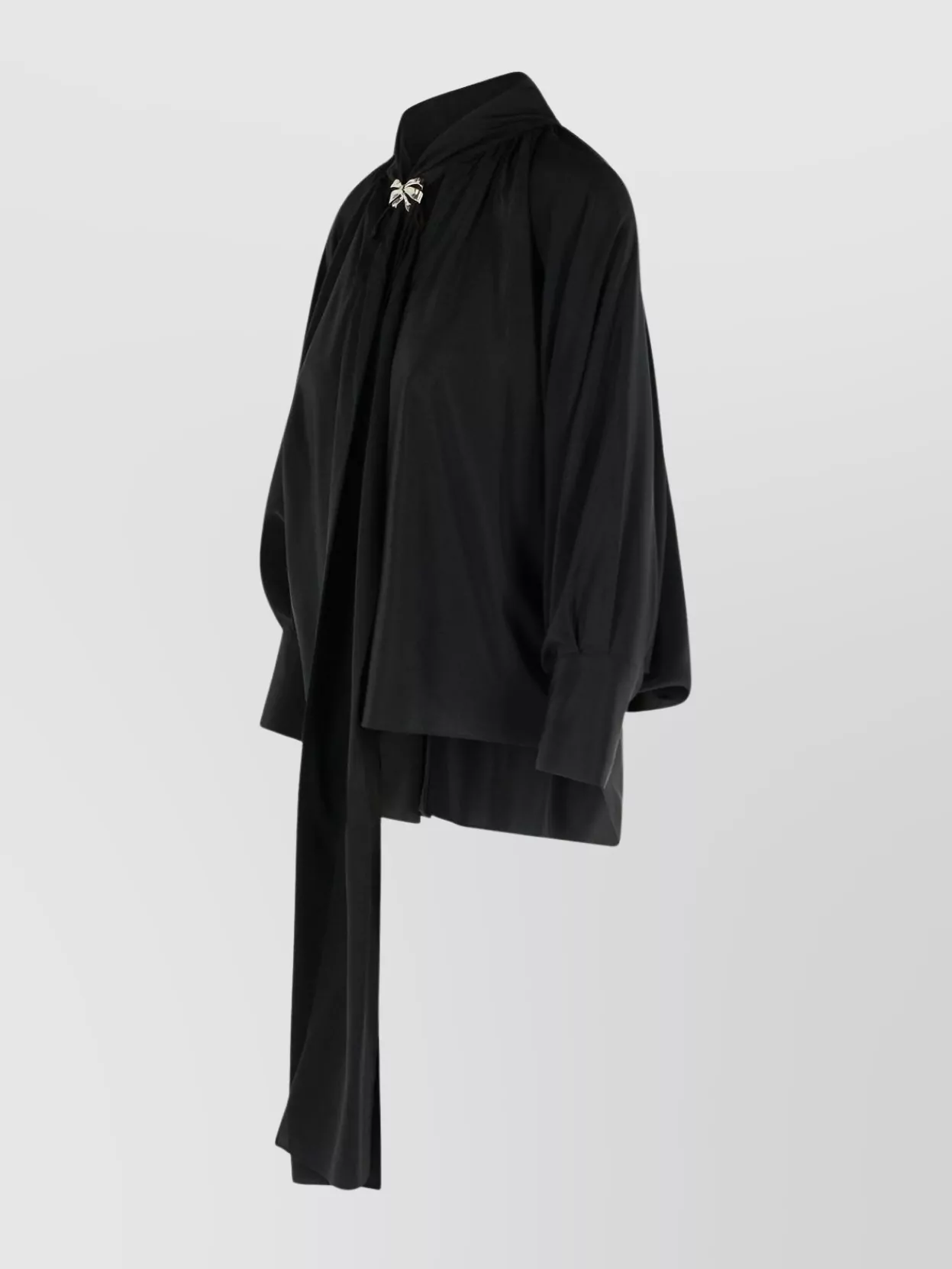 Max Mara 'Silk Shirt With Bow Detail And Long Tie'